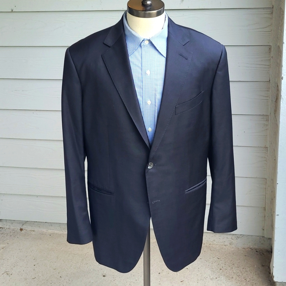 KNOT‎ STANDARD Custom Dark Grey LORO PIANA S150s Wool Sz 46 R Mens Sport Coat